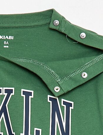 T-shirt stampata a maniche lunghe - collezione facile da indossare