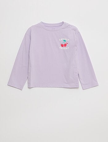 T-shirt stampata a maniche lunghe - collezione facile da indossare