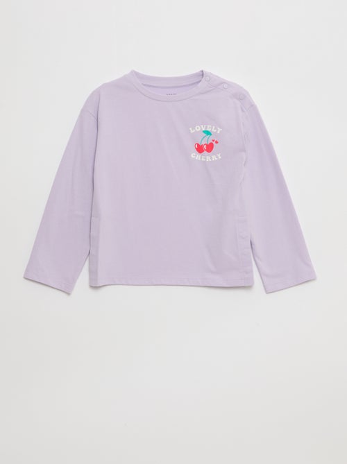 T-shirt stampata a maniche lunghe - collezione facile da indossare - Kiabi