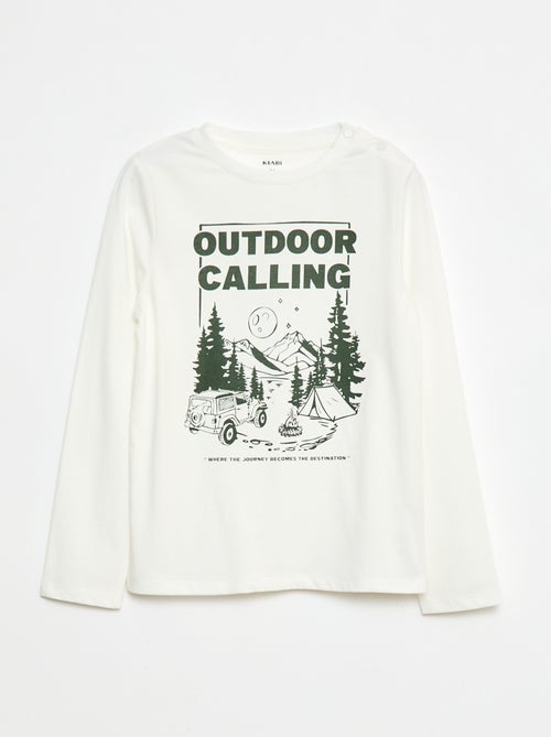 T-shirt stampata a maniche lunghe - So Easy - Kiabi