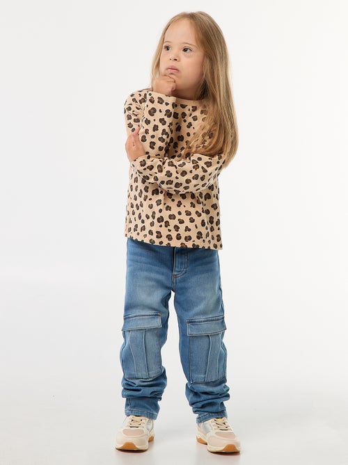 T-shirt stampata a maniche lunghe - So Easy - Kiabi