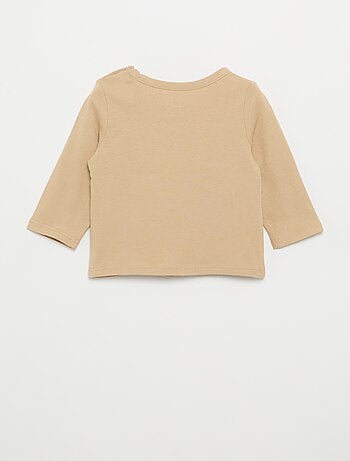 T-shirt stampata a maniche lunghe