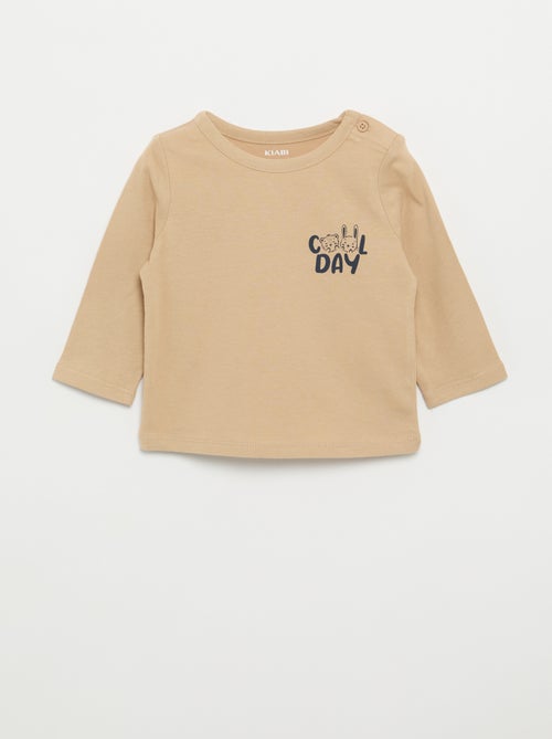 T-shirt stampata a maniche lunghe - Kiabi T-shirt stampata a maniche lunghe - Kiabi