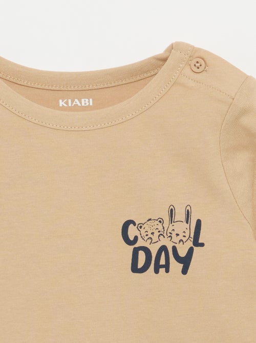 T-shirt stampata a maniche lunghe - Kiabi T-shirt stampata a maniche lunghe - Kiabi