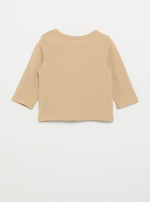T-shirt stampata a maniche lunghe - Kiabi T-shirt stampata a maniche lunghe - Kiabi