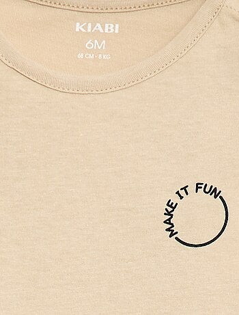 T-shirt stampata a maniche lunghe