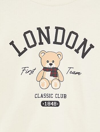 T-shirt stampata a maniche lunghe