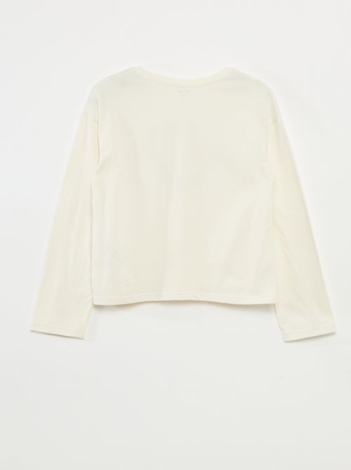 T-shirt stampata a maniche lunghe - Kiabi