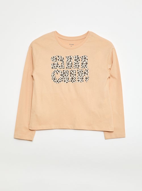 T-shirt stampata a maniche lunghe - Kiabi