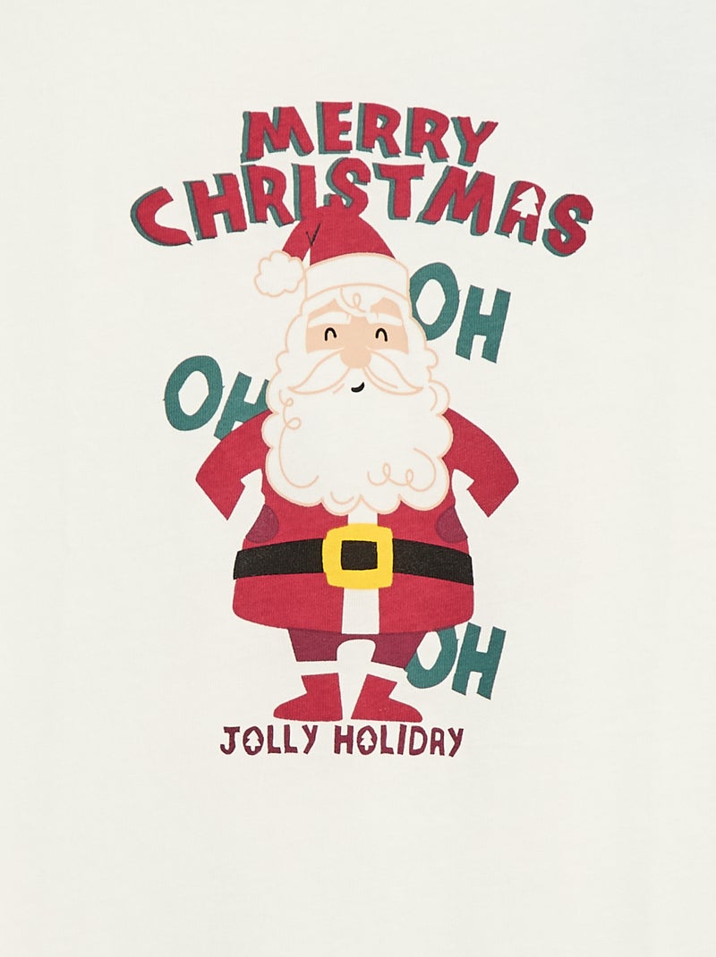 T-shirt stampata a maniche lunghe Beige - Kiabi