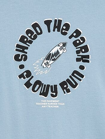 T-shirt stampata a maniche lunghe