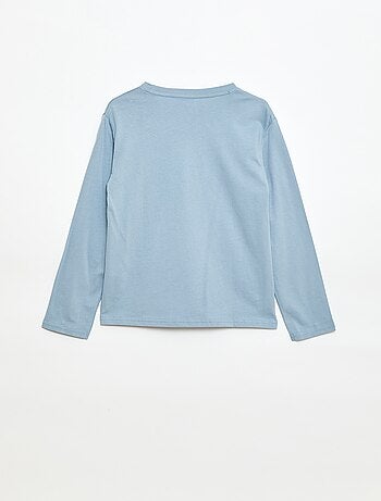 T-shirt stampata a maniche lunghe