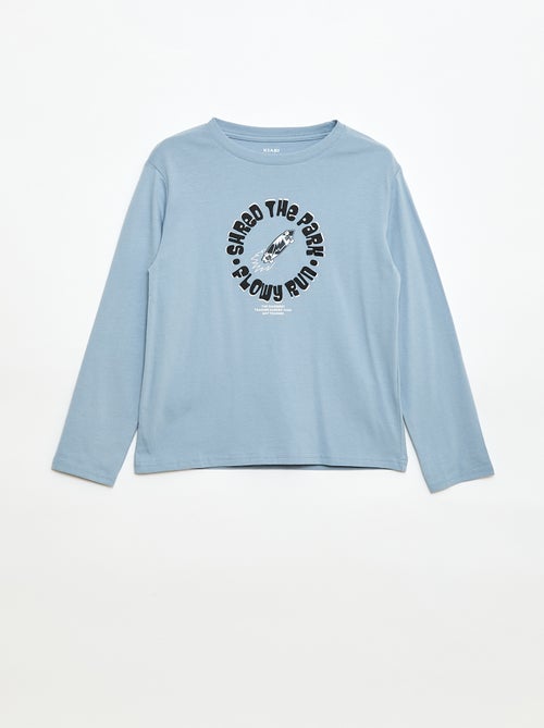 T-shirt stampata a maniche lunghe - Kiabi