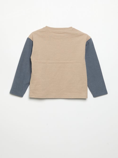 T-shirt stampata a maniche lunghe - Kiabi
