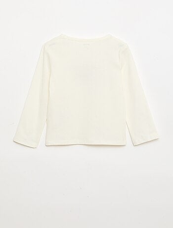 T-shirt stampata a maniche lunghe