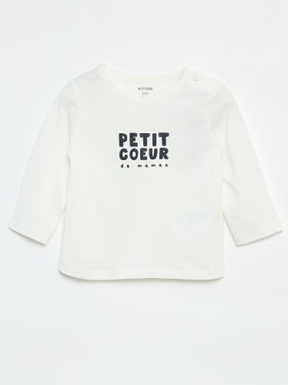 T-shirt stampata a maniche lunghe
