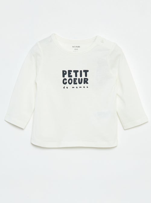 T-shirt stampata a maniche lunghe - Kiabi