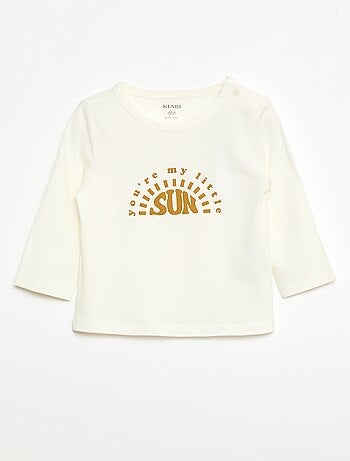 T-shirt stampata a maniche lunghe