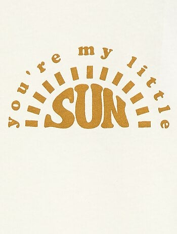 T-shirt stampata a maniche lunghe