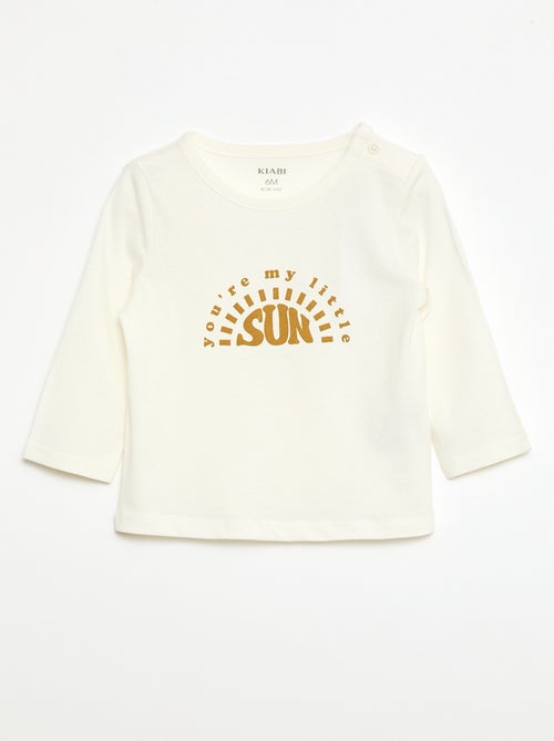 T-shirt stampata a maniche lunghe - Kiabi