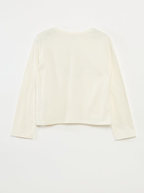 T-shirt stampata a maniche lunghe - Kiabi
