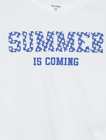 T-shirt stampata a maniche lunghe