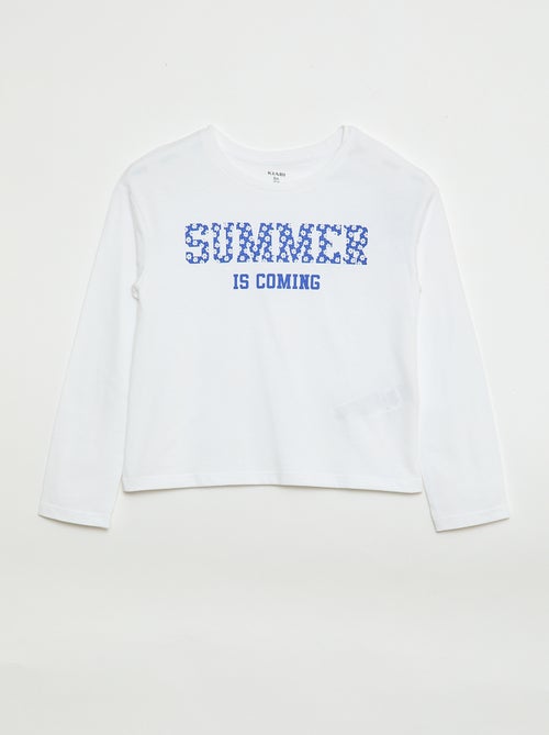 T-shirt stampata a maniche lunghe - Kiabi
