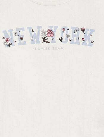 T-shirt stampata a maniche lunghe