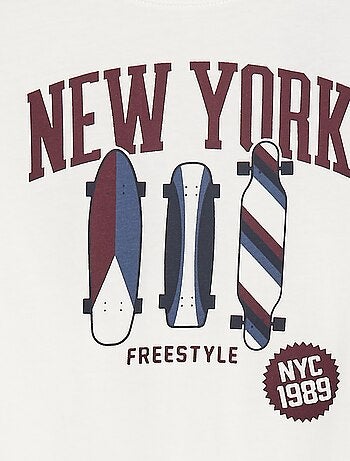T-shirt stampata a maniche lunghe