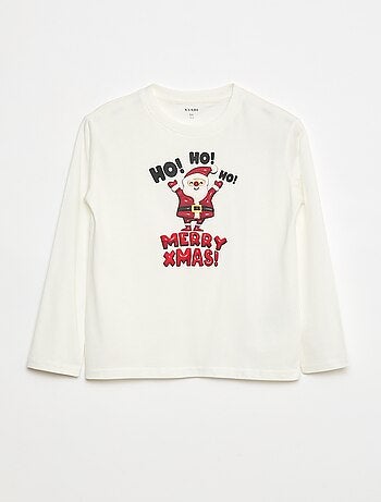 T-shirt stampata a maniche lunghe
