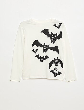 T-shirt stampata a maniche lunghe