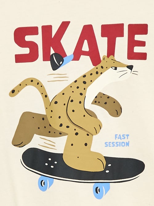 T-shirt stampata a maniche lunghe - Kiabi