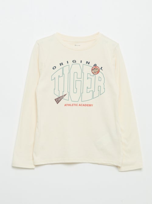 T-shirt stampata a maniche lunghe - Kiabi