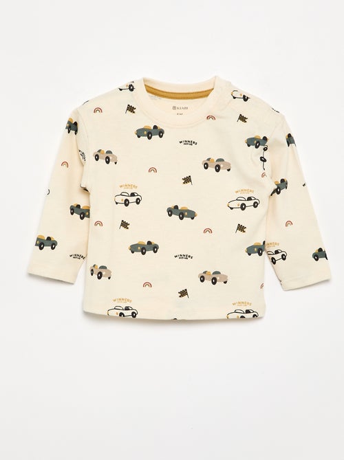 T-shirt stampata a maniche lunghe - Kiabi T-shirt stampata a maniche lunghe - Kiabi