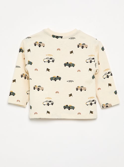 T-shirt stampata a maniche lunghe - Kiabi T-shirt stampata a maniche lunghe - Kiabi