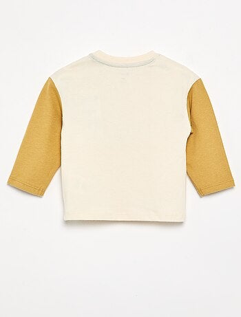 T-shirt stampata a maniche lunghe