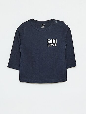 T-shirt stampata a maniche lunghe