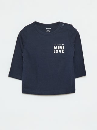 T-shirt stampata a maniche lunghe
