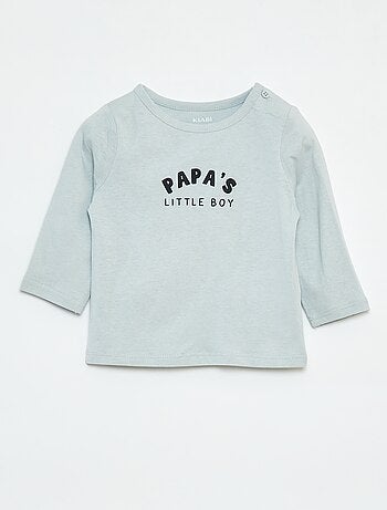 T-shirt stampata a maniche lunghe