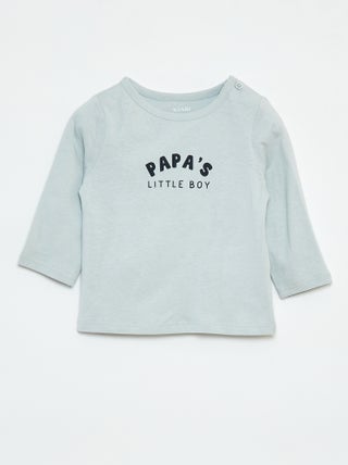 T-shirt stampata a maniche lunghe