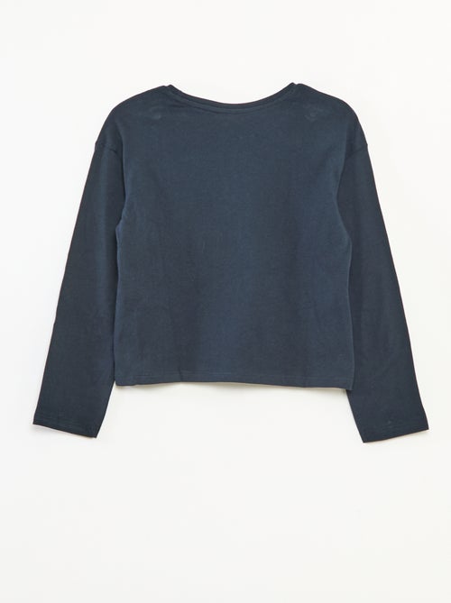 T-shirt stampata a maniche lunghe - Kiabi