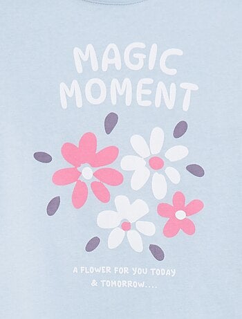 T-shirt stampata a maniche lunghe