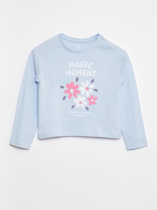 T-shirt stampata a maniche lunghe - Kiabi