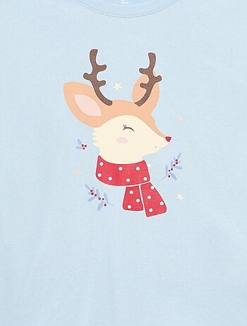 T-shirt stampata a maniche lunghe