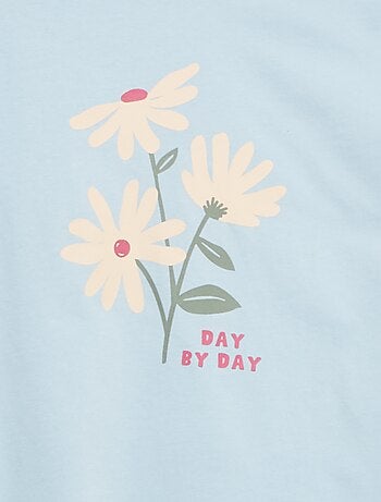 T-shirt stampata a maniche lunghe