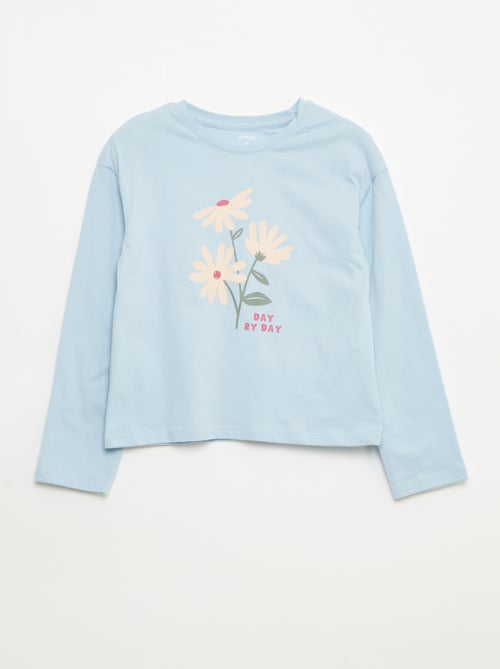 T-shirt stampata a maniche lunghe - Kiabi