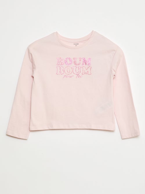 T-shirt stampata a maniche lunghe - Kiabi