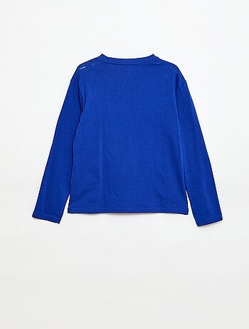 T-shirt stampata a maniche lunghe