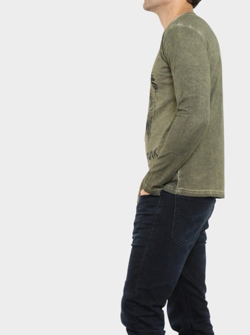 T-shirt stampata a maniche lunghe - Kiabi