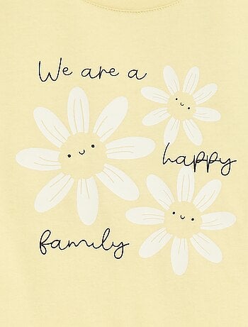 T-shirt stampata a maniche lunghe